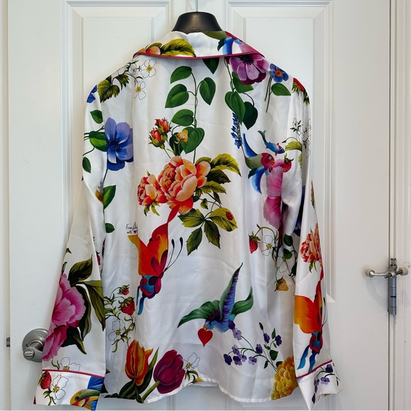 Max Mara Weekend โFrom Lily with Love โ Label-cut 100% Silk Blouse&Pants Set - Picture 14 of 16